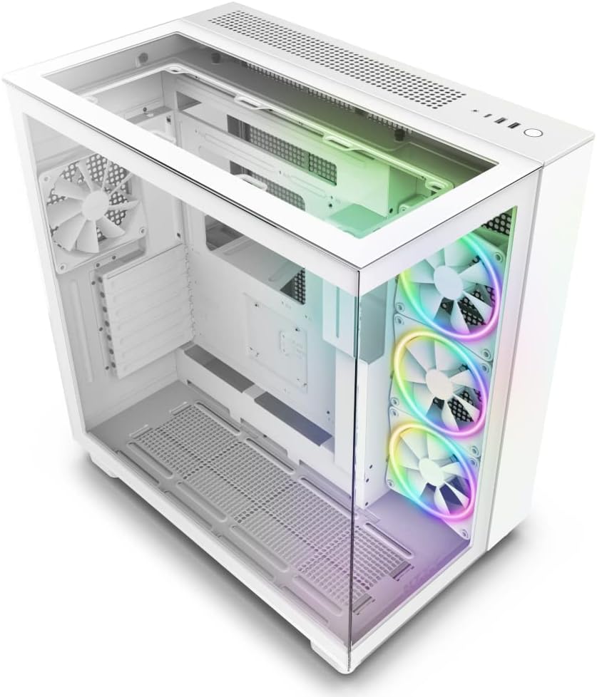 NZXT H9 Elite Premium Dual-Chamber Mid-Tower Tempered Glass Gaming Case NZXT H9 Elite Premium Dual-Chamber Mid-Tower Tempered Glass Gaming Case